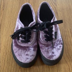 Velvet vans kids size 12